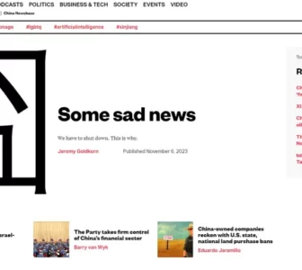 ‘The China Project’ media shuts, blaming ‘politically-motivated attacks’