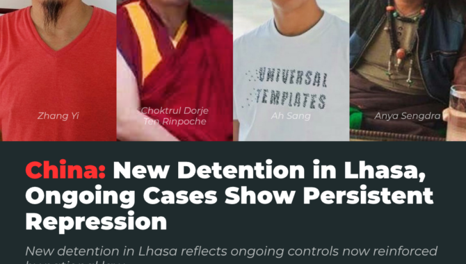 China: New Detention in Lhasa, Ongoing Cases Show Persistent Repression